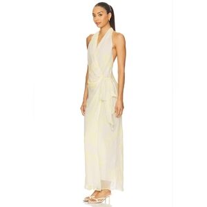 Bec + Bridge Colmar Wrap Maxi Dress in Lemon Floral US 4